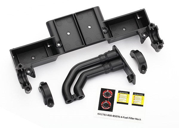 Traxxas 8420 - Chassis tray/ driveshaft clamps/ fuel filler (black)