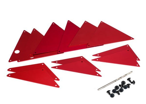 Traxxas 8434R - Tube Chassis Inner Panels Red-Anodized Aluminum (789141422129)
