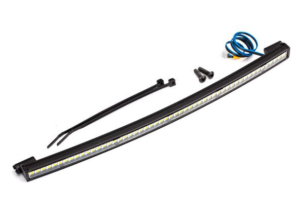 Traxxas 8488 LED light bar roof (curved high-voltage) (52 white LEDs (single row) 202mm wide) - Hobby City NZ