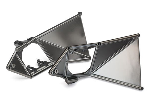 Traxxas 8534X Mounts suspension arm upper (front) (left & right) (satin black chrome-plated) (7650721890541)
