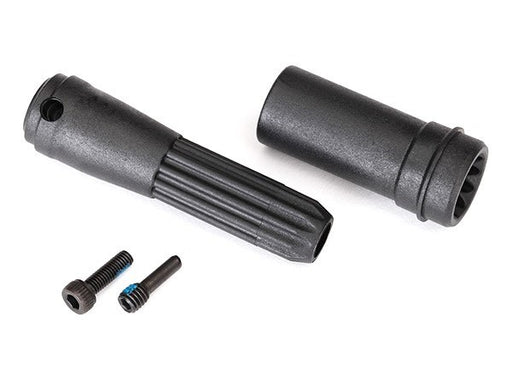 Traxxas 8556 - Driveshafts center front/ 4mm screw pin (1)/ 3x10 CS (1) (789144371249)