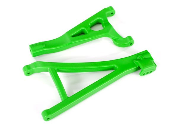 Traxxas 8631G - Suspension arms green front (right) heavy duty (upper (1)/ lower (1))