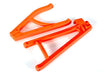 Traxxas 8633T Suspension arms orange rear (right) heavy duty adjustable wheelbase (upper (1)/ lower (1)) (8120443568365)