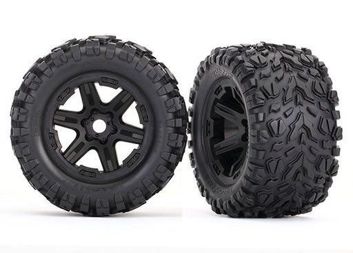 Traxxas 8672 - Black Wheels Talon Ext Tires (2) (789120385073)