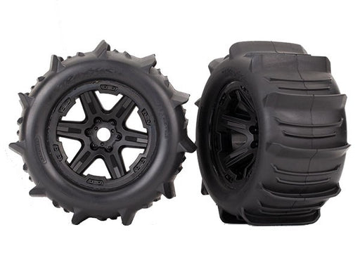 Traxxas 8674 black 3.8' wheels paddle tires (2) - Hobby City NZ