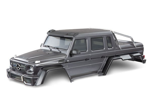 Traxxas 8825X Body Mercedes-Benz G 63 complete. matte graphite metallic