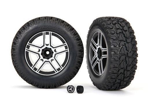 Traxxas 8872 2.6' black satin chrome-plated Mercedes-Benz G 500  4x4 wheels 2.6' tires (7617511096557)