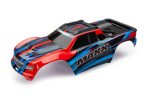 Traxxas 8911P Body Maxx red (painted)/ decal sheet (8137533161709)