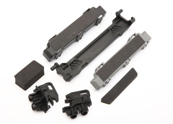 Traxxas 8919 Battery hold-down/ mounts (front & rear)/ battery compartment spacers/ foam pads