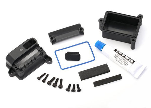Traxxas 8924 Box receiver (sealed)/ wire cover/ foam pads/ silicone grease/ 2.5x10 CS (2)/ 3x15 CCS (3) (7647765135597)
