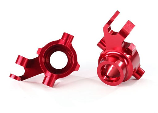 Traxxas 8937R Steering blocks 6061-T6 aluminum (red-anodized) left & right (7654627279085)