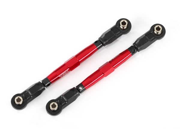 Traxxas 8948R Toe links front (TUBES red-anodized 7075-T6 aluminum stronger than titanium) (7654627639533)