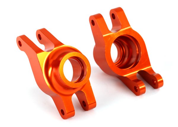 Traxxas 8952A Carriers stub axle (orange-anodized 6061-T6 aluminum) (rear) (2)