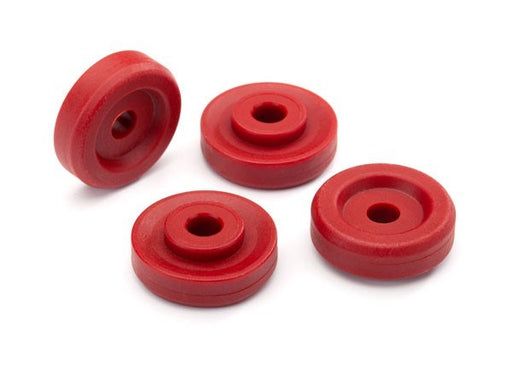 Traxxas 8957R - Wheel washers red (4) (7654629015789)