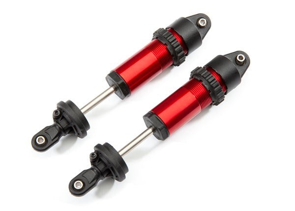 Traxxas 8961R Shocks GT-Maxx aluminum (red-anodized) (fully assembled w/o springs) (2) (7654629277933)