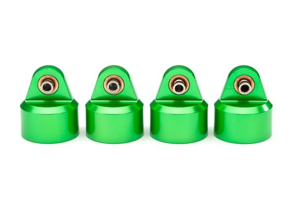 Traxxas 8964G Shock caps aluminum (green-anodized) GT-Maxx shocks (4) - Hobby City NZ