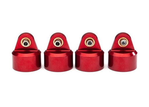 Traxxas 8964R Shock caps aluminum (red-anodized) GT-Maxx shocks (4) (7654629441773)