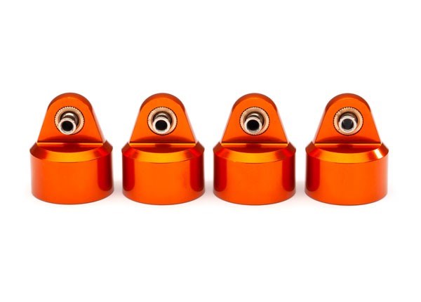 Traxxas 8964T Shock caps aluminum (orange-anodized) GT-Maxx shocks (4) (7637928771821)
