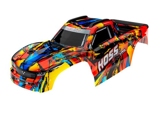 Traxxas 9011R Body Hoss 4x4 VXL Solar Flare (painted decals applied) - Hobby City NZ