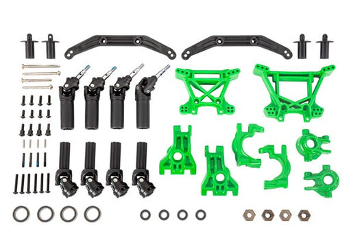 Traxxas 9080G Outer Driveline & Suspension Upgrade Kit extreme heavy duty green (8137533260013)