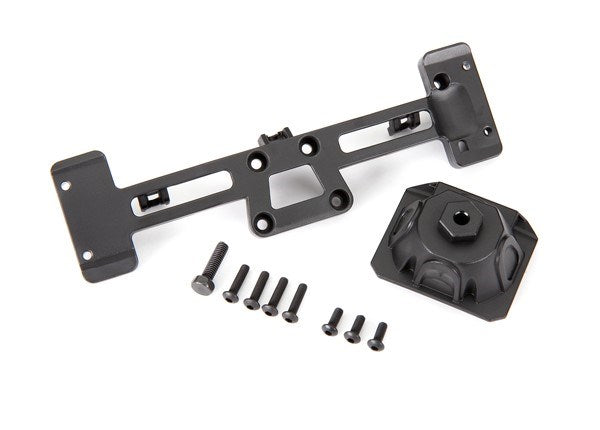 Traxxas 9219 - Spare tire mount/ mounting bracket/ 3x8 BCS (3)/ 3x12 BCS (4) (fits #9211 body)