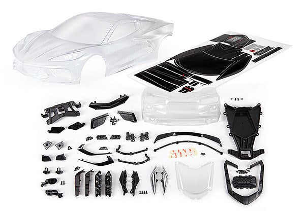 Traxxas 9311 Body Chevrolet Corvette Stingray (clear trimmed requires painting)