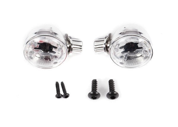 Traxxas 9334 - Headlight housings (left & right)/ headlight lens (2)/ 2.6x8 BCS (2)/ 1.6x7 BCS (self-tapping) (2) (fits #9333 or 9335 body)
