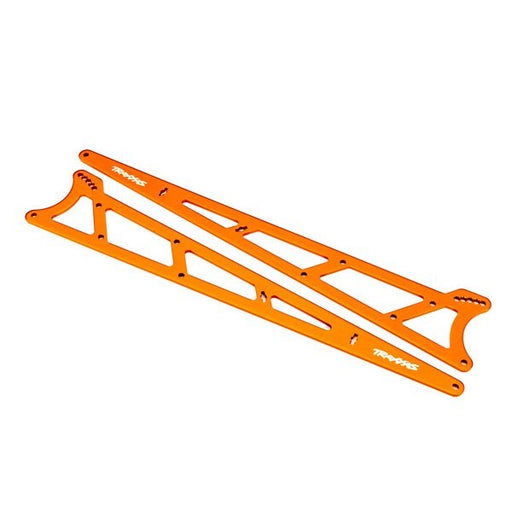 Traxxas 9462A - Side plates wheelie bar orange (aluminum) (2) (7546262683885)