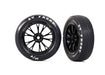 Traxxas 9474 Weld Gloss Black Wheels Tires (Front) (2) (7546263765229)