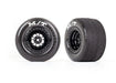 Traxxas 9475 Weld Gloss Black Wheels Tires (Rear) (2) (7546264027373)