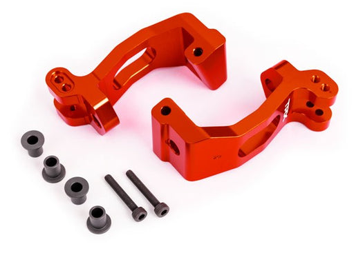Traxxas 9532R Caster blocks (c-hubs) 6061-T6 aluminum (red-anodized) (8137536667885)