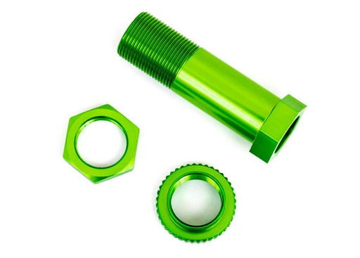 Traxxas 9545G Servo saver post/ adjuster nut/ locknut (green-anodized 6061-T6 aluminum) (1 each) (8120439701741)