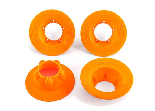 Traxxas 9569T Wheel covers orange (4) (fits #9572 wheels) (8120441929965)