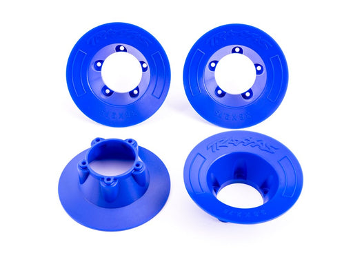Traxxas 9569X Wheel covers blue (4) (fits #9572 wheels) (8120441962733)