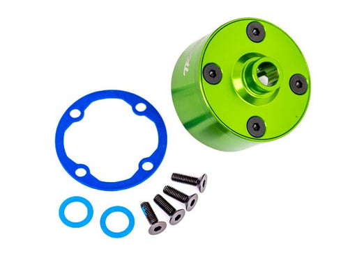 Traxxas 9581G Carrier differential (aluminum green-anodized) (8120442454253)