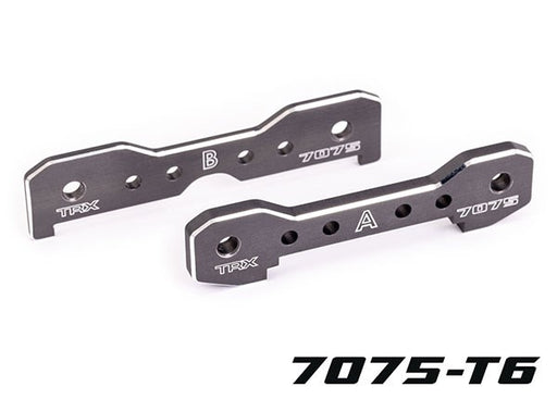 Traxxas 9629A Tie bars front 7075-T6 aluminum (dark titanium-anodized) (fits Sledge) (8120464539885)