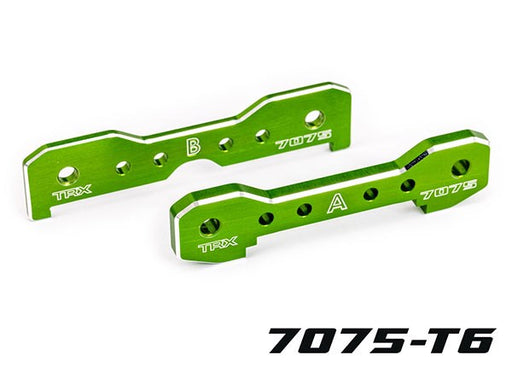 Traxxas 9629G Tie bars front 7075-T6 aluminum (green-anodized) (fits Sledge) (8120464605421)
