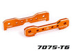 Traxxas 9629T Tie bars front 7075-T6 aluminum (orange-anodized) (fits Sledge) (8120464736493)