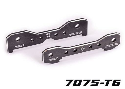 Traxxas 9630A Tie bars rear 7075-T6 aluminum (dark titanium-anodized) (fits Sledge) (8120464933101)