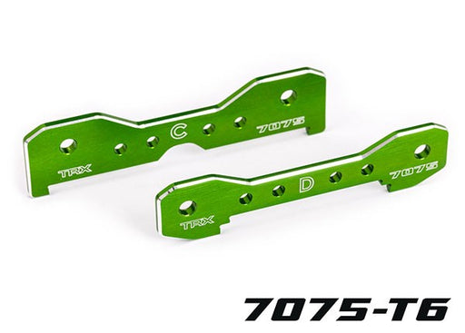 Traxxas 9630G Tie bars rear 7075-T6 aluminum (green-anodized) (fits Sledge) (8120465064173)