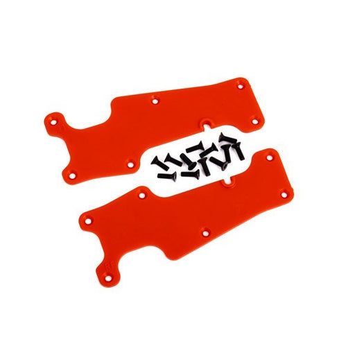 Traxxas 9633R Suspension arm covers red front (left and right)/ 2.5x8 CCS (12) (7953883431149)