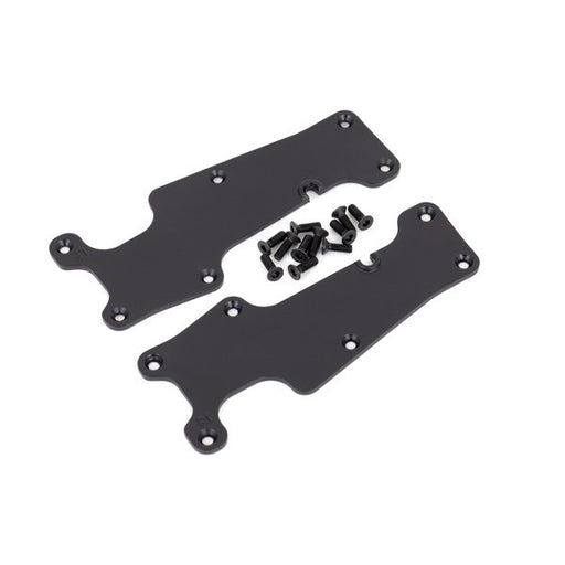 Traxxas 9633 Suspension arm covers black front (left and right)/ 2.5x8 CCS (12) (7953883365613)
