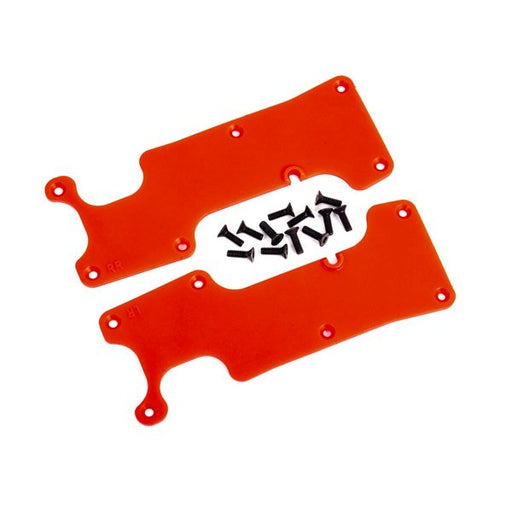 Traxxas 9634R Suspension arm covers red rear (left and right)/ 2.5x8 CCS (12) (7953883693293)