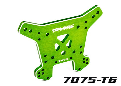 Traxxas 9638G Shock tower rear 7075-T6 aluminum (green-anodized) (fits Sledge) (8137537847533)