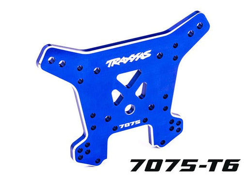 Traxxas 9638 Shock tower rear 7075-T6 aluminum (blue-anodized) (fits Sledge) (8120451432685)