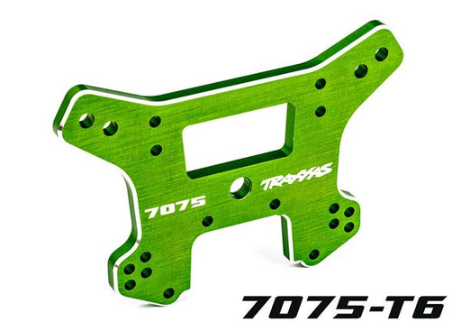 Traxxas 9639G Shock tower front 7075-T6 aluminum (green-anodized) (fits Sledge) (8120465817837)