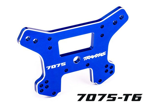 Traxxas 9639 Shock tower front 7075-T6 aluminum (blue-anodized) (fits Sledge) (8120465653997)