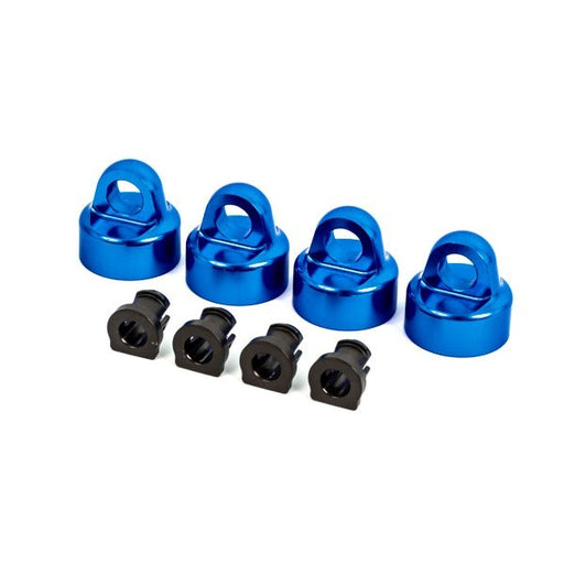Traxxas 9664X Shock caps aluminum blue-anodized GT-Maxx shocks (4) (8120411783405)
