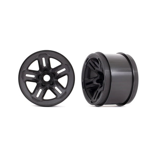 Traxxas 9671 Wheels 3.8" (black) (2) (17mm splined) (7953885036781)
