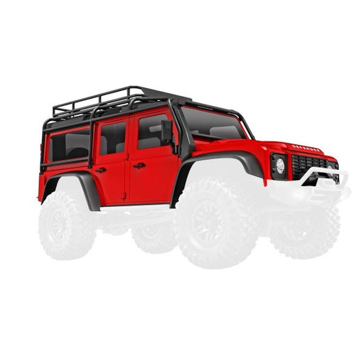 Traxxas 9712-RED - Body Land Rover Defender complete red (8120429150445)